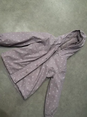 manteau parka coupe vent imperméable fille 3 ans
