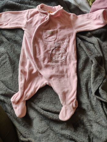 Pyjama velours rose