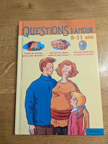 Livre questions d amour 8/11 ans