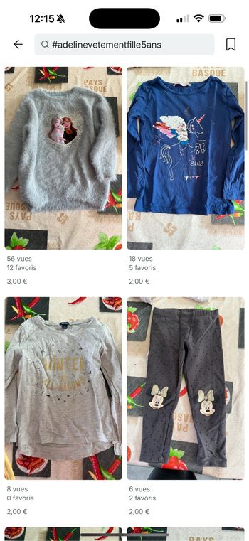 Lot de 25 vêtement fille 5 ans