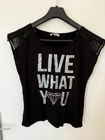 Tee shirt noir taille M
