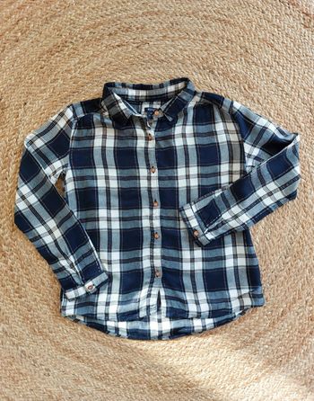 Chemise manches longues rayée 8 ans