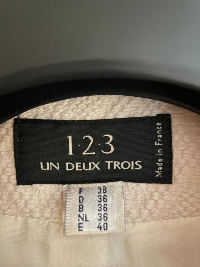 Veste tailleur écru -blaser - photo numéro 3