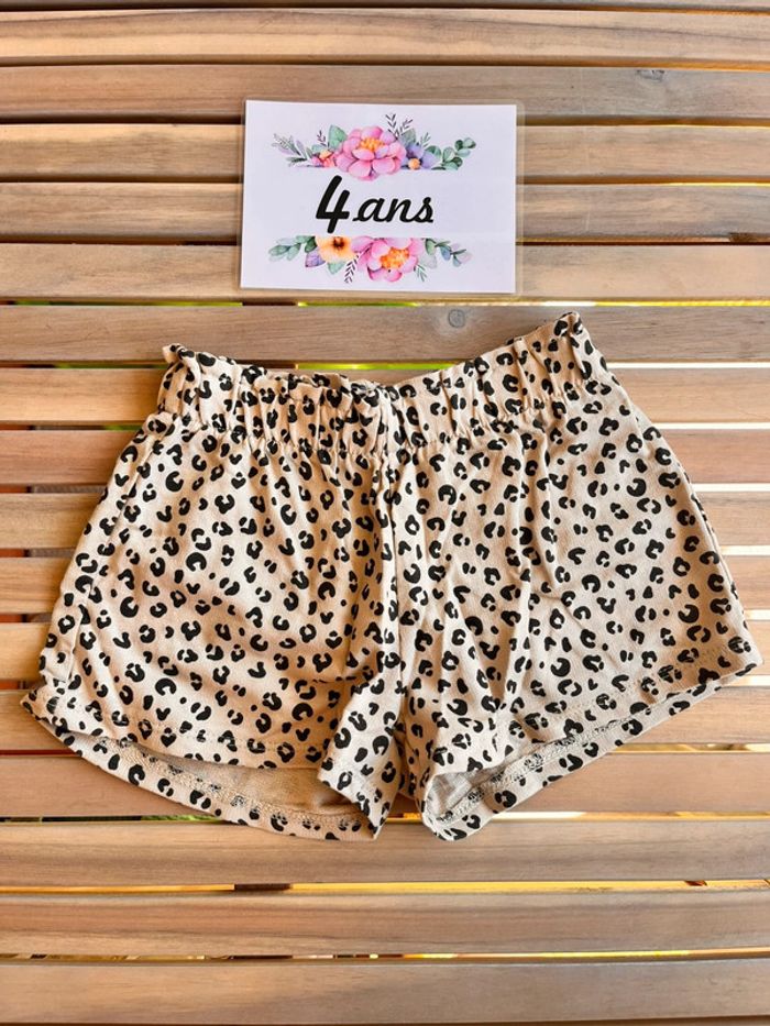 Short en coton léopard h&m