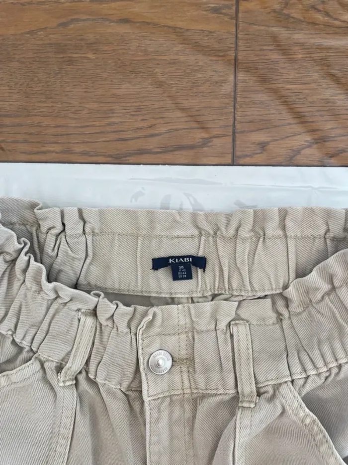 Pantalon beige coupe droite - photo numéro 3