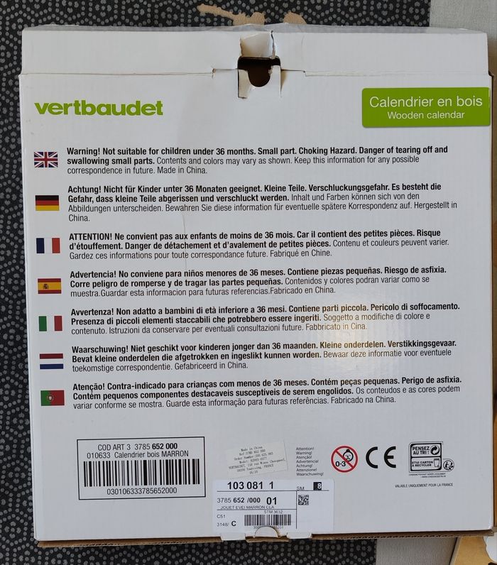 Calendrier en bois - photo numéro 4
