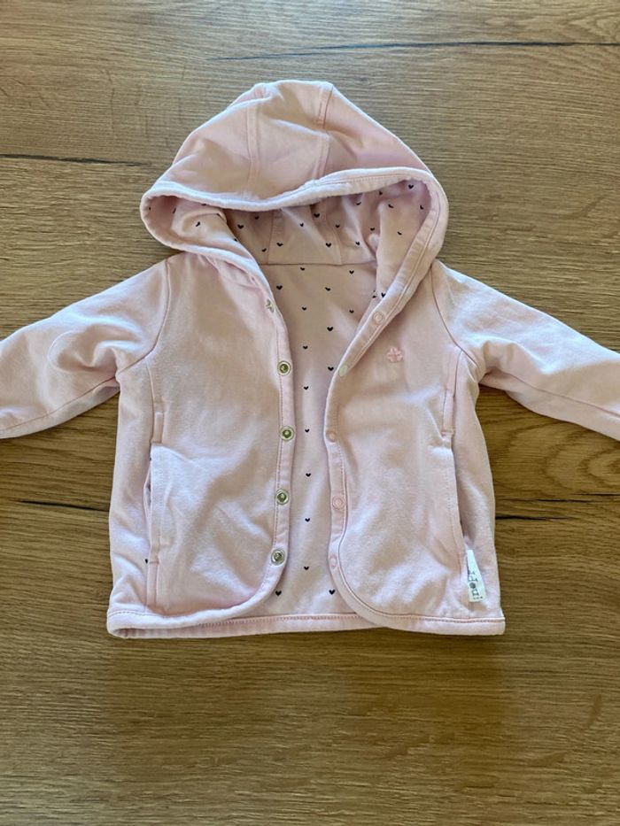 Veste réversible et tee shirt assortis