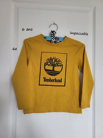 T-shirt manche longue Timberland 6 ans impeccable