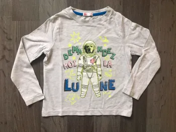 T-shirt manches longues motif phosphorescent