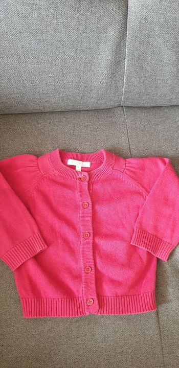 Gilet fuschia kitchoun 6 mois