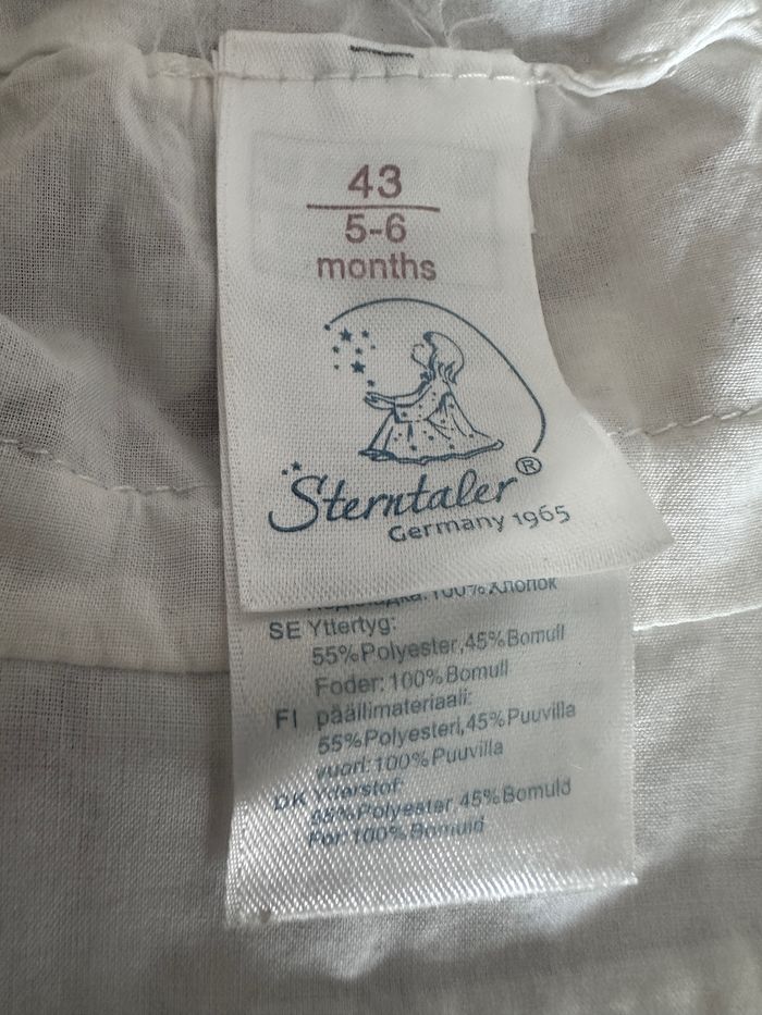 Chapeau pour bebe blanc 5-6 mois - bapteme ou occasions - sterntaler - photo numéro 6