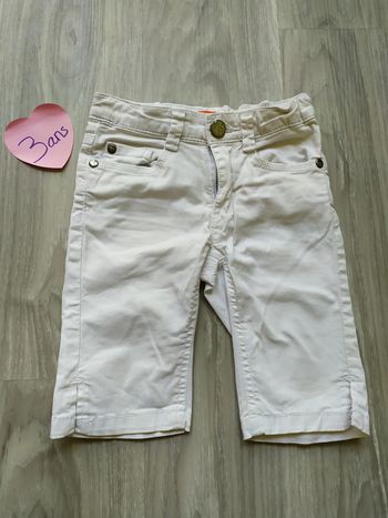 pantacourt blanc 3 ans