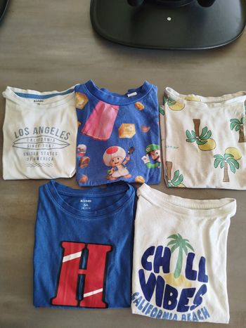Lot de 5 t shirts garçons 5 ans