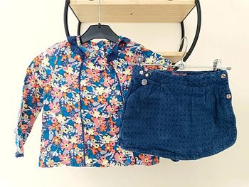 5 ans ensemble sergent major blouse été jupe short