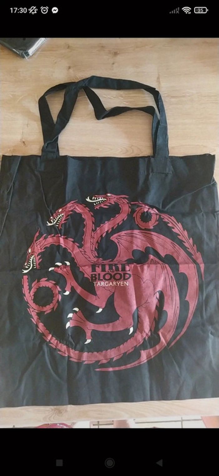 Sac en tissu game en throne