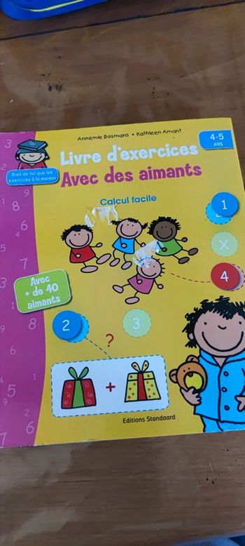 Jeux exercices maths avec aimants 4/5 ans