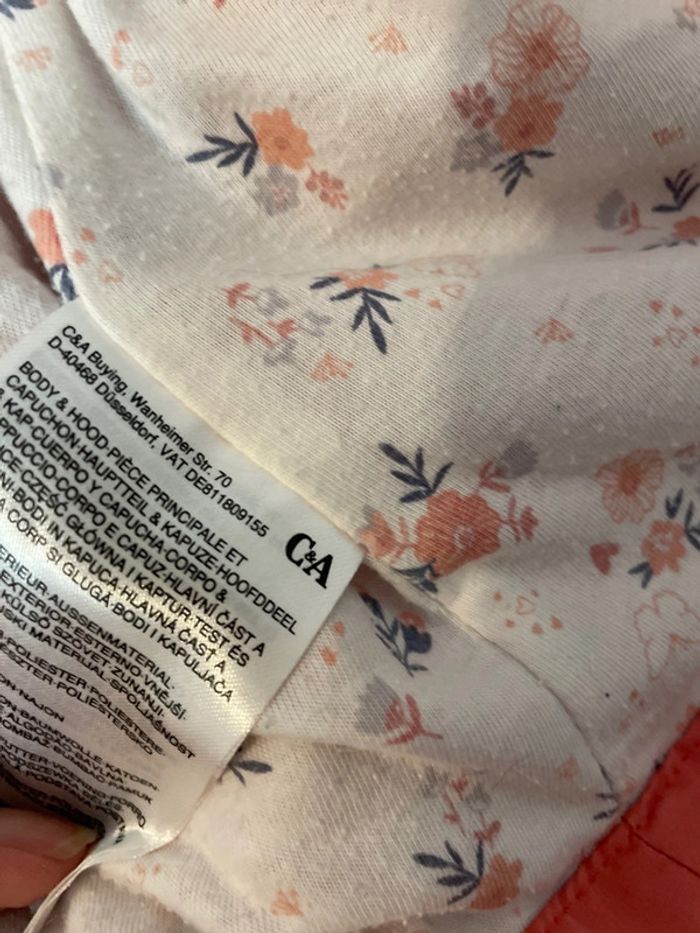 Blouson rose mi saison C&a 4 ans - photo numéro 6