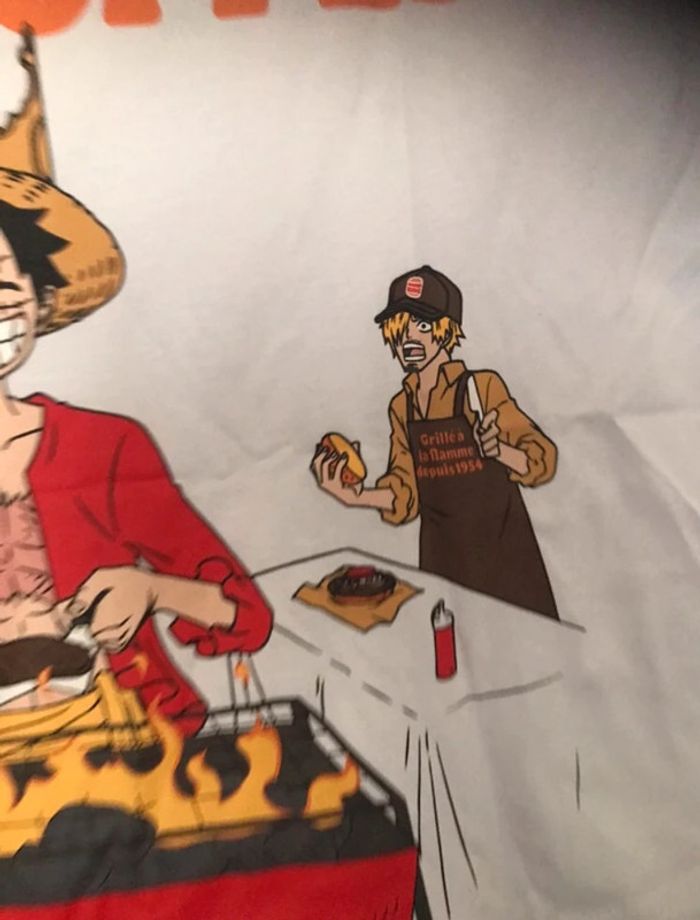 T-shirt One Pièce Burger King collector en taille M - photo numéro 10