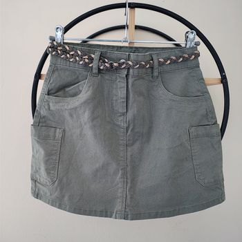 10 ans jupe kaki avec ceinture Gémo 