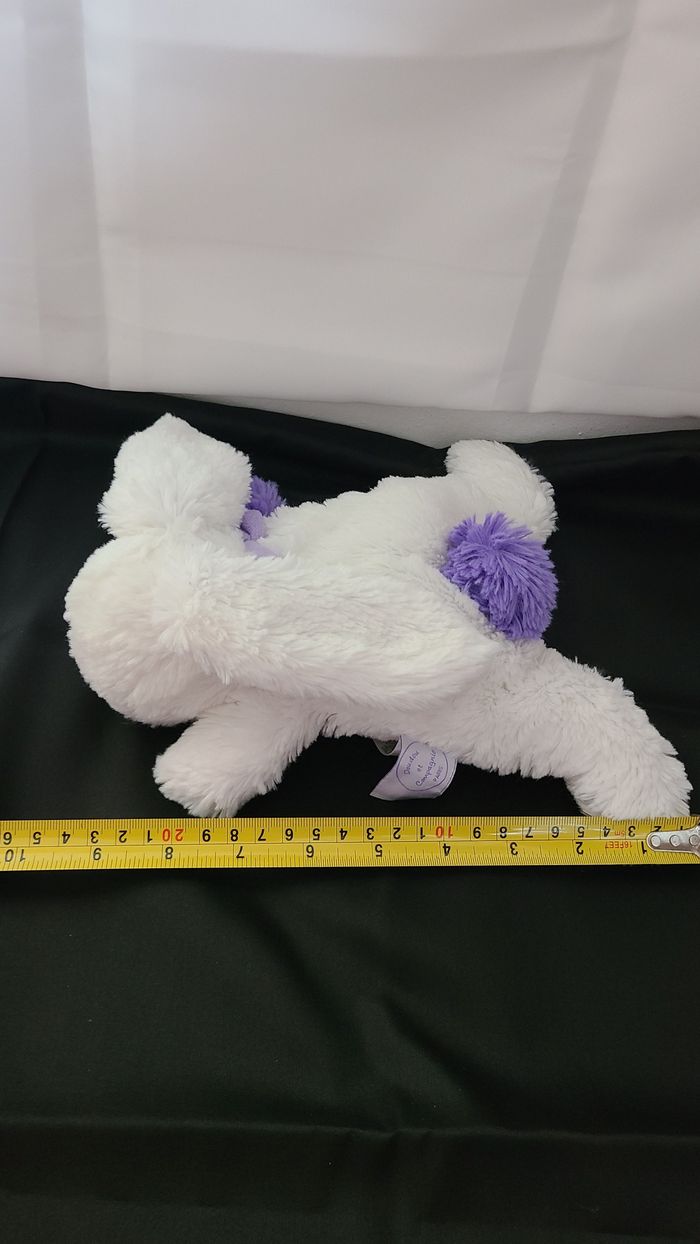 Doudou et compagnie lapin blanc violet Pompon - photo numéro 2