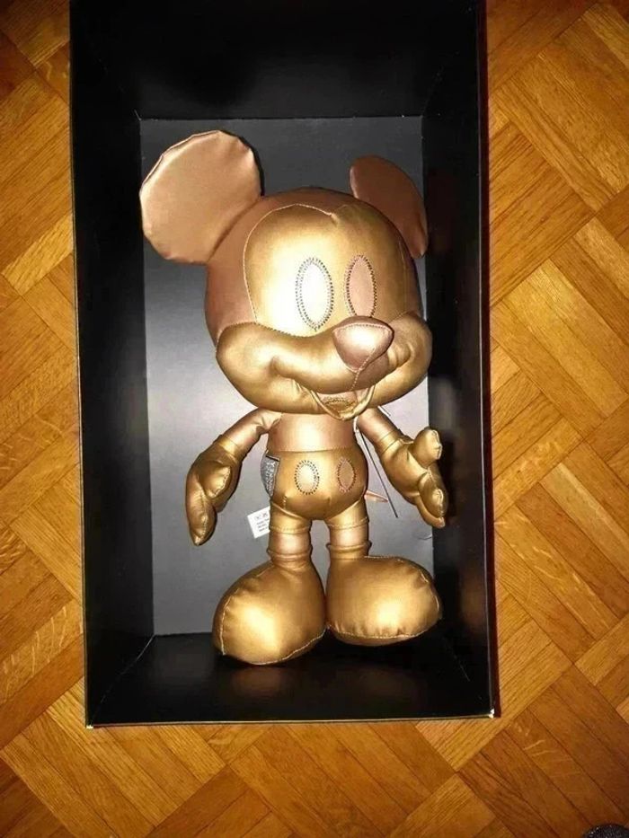 Peluche collector mickey bronze