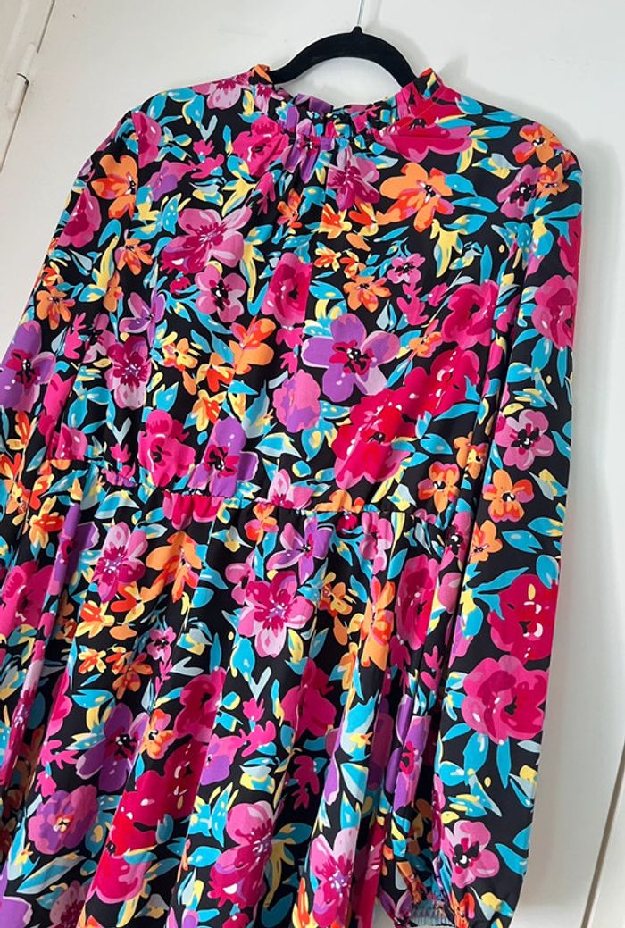 Robe imprimée fleurs multicolores Taille XL - photo numéro 5