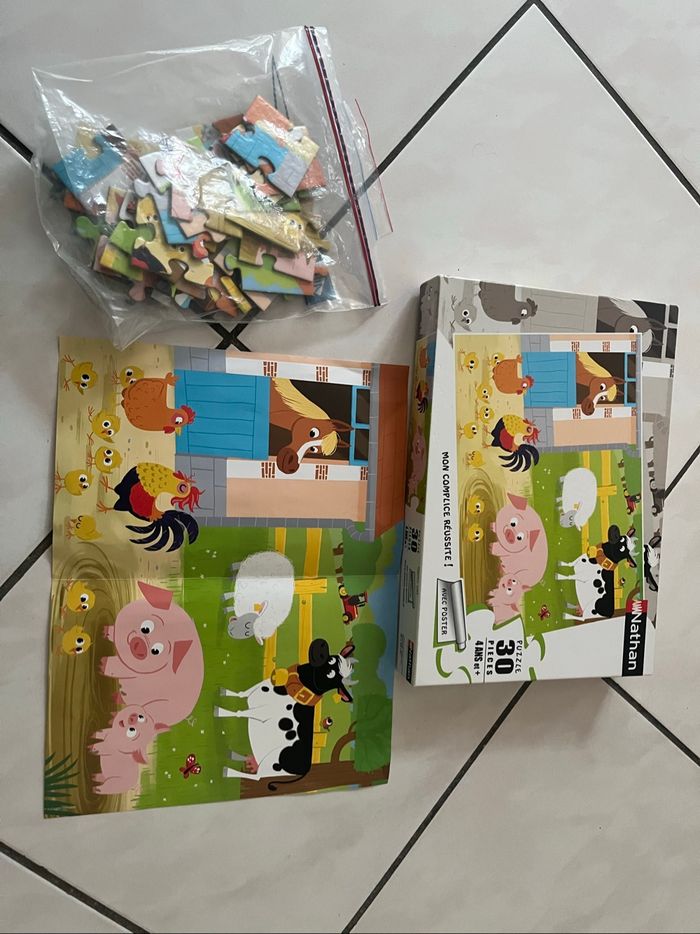 vends puzzle Nathan animaux - photo numéro 3