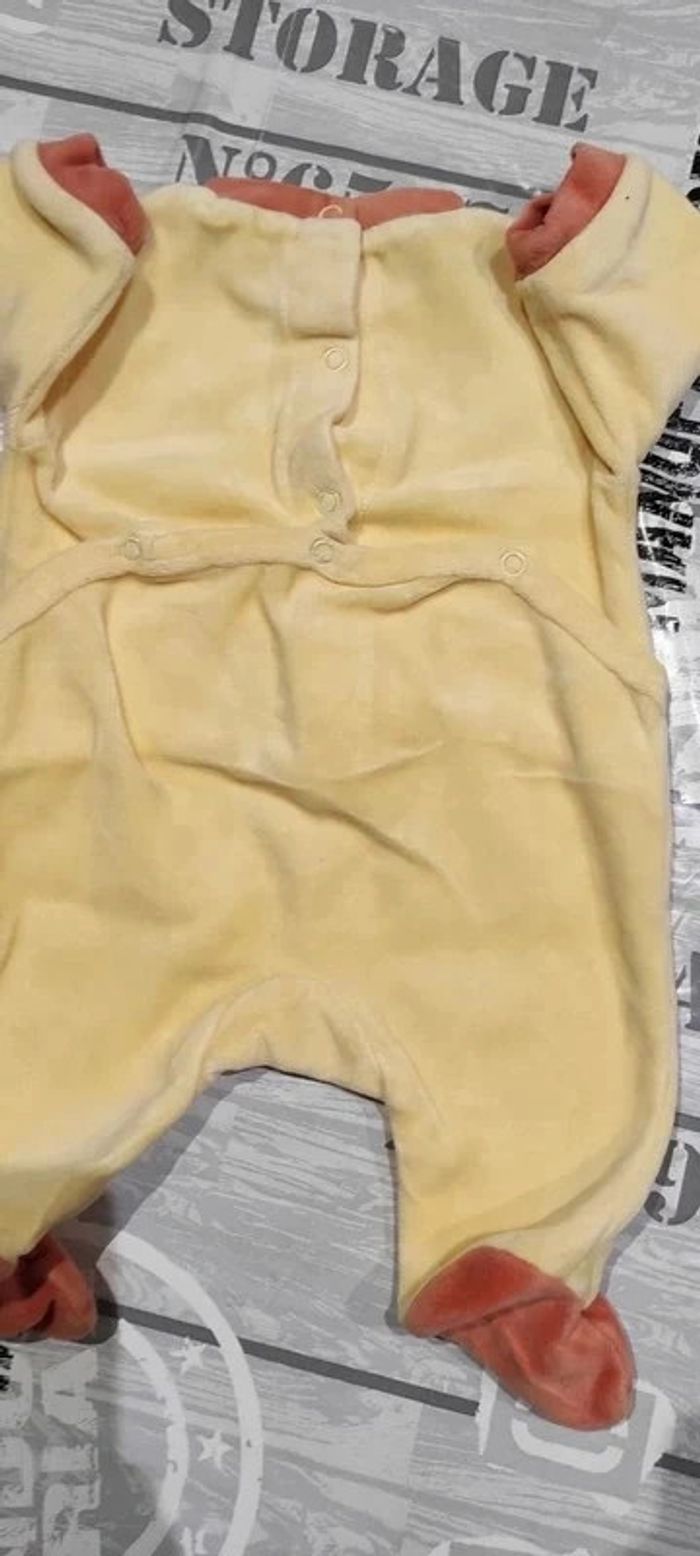 Pyjama velours mixte Kitchoun 1 mois - photo numéro 4