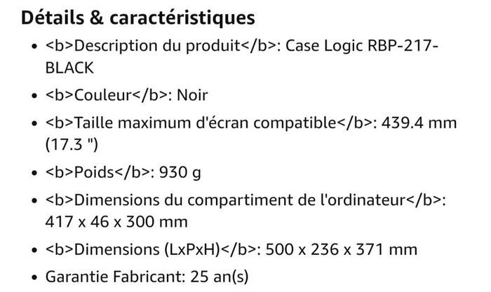 Sac à dos en nylon pour ordinateur - photo numéro 6