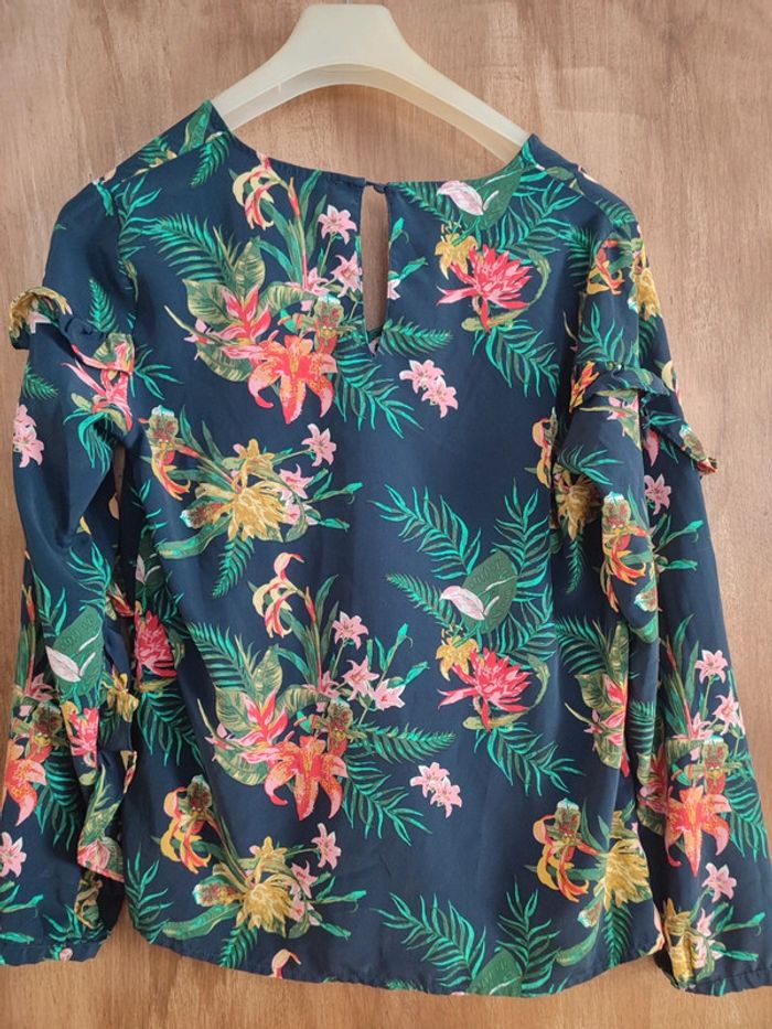 Blouse fleurie M - photo numéro 3