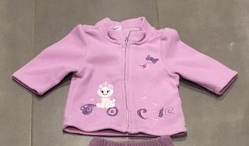 Polaire rose/parme Les aristochats Disney Taille 9 mois