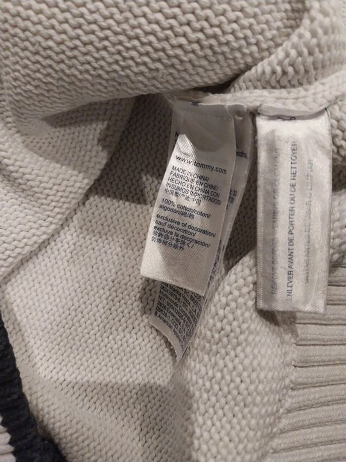 Col rond/ pull 100% coton tommy hifliger S femme - photo numéro 8
