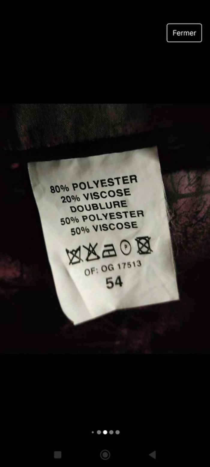 Veste de costume olly gan taille 54 ( entre L et xl ) - photo numéro 11