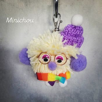 Porte-clés Minichou coloré
