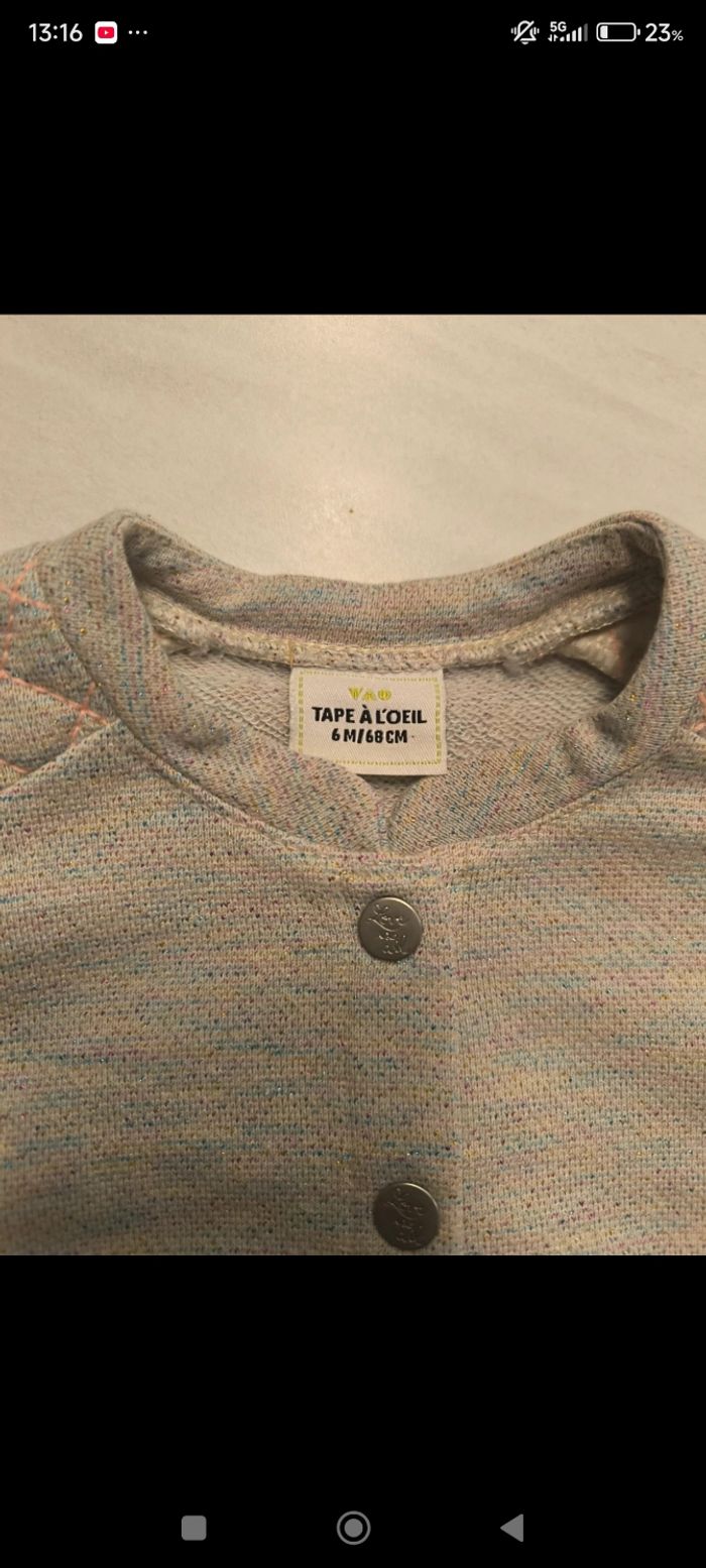 Gilet taille 6 mois - photo numéro 3