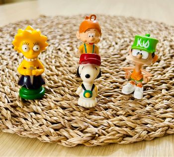 Lot figurines vintage Simpson,Boule et Bill,Kid Paddle,Snoopy