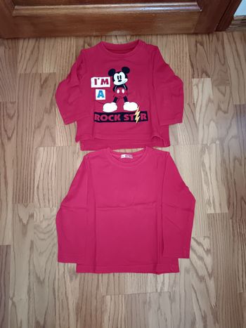 Lot 3 ans tee shirts manches longues DPAM, Orchestra thème Mickey