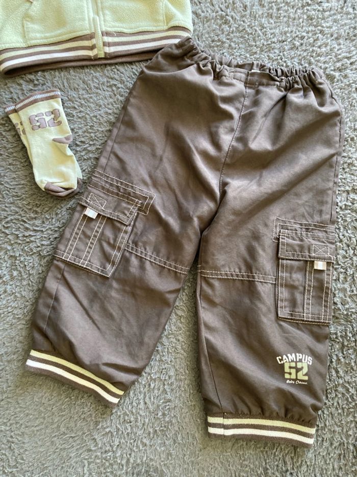 Ensemble gilet zippé polaire et pantalon 23 mois - photo numéro 2