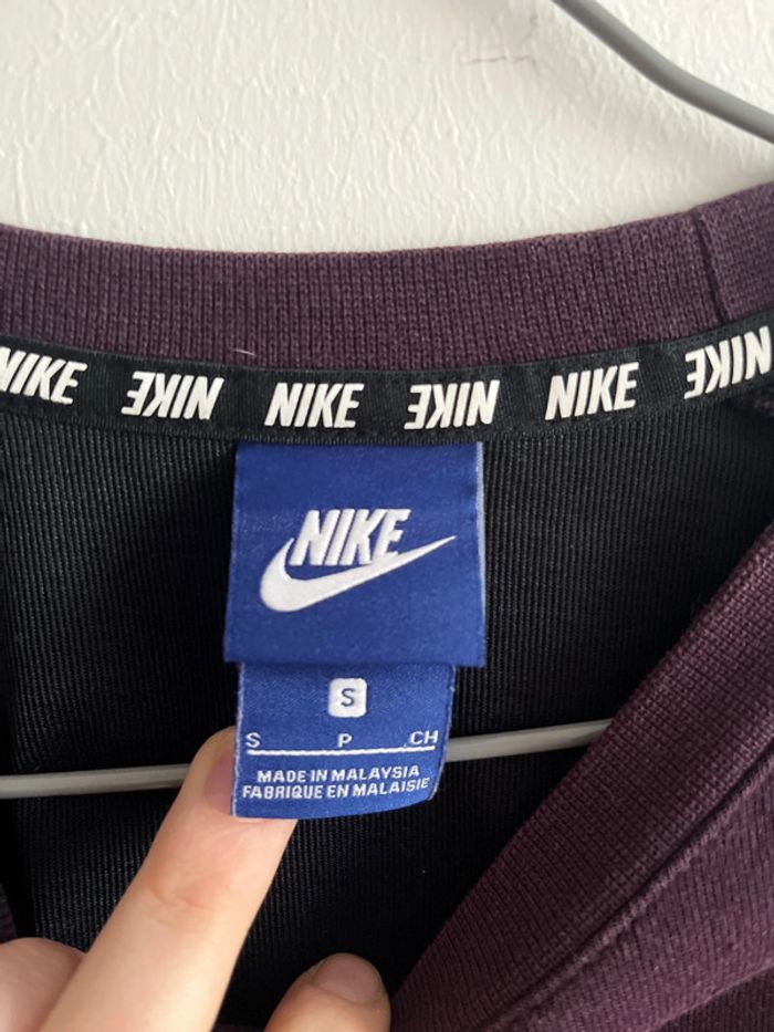 Sweat Nike bordeaux taille S homme - photo numéro 4