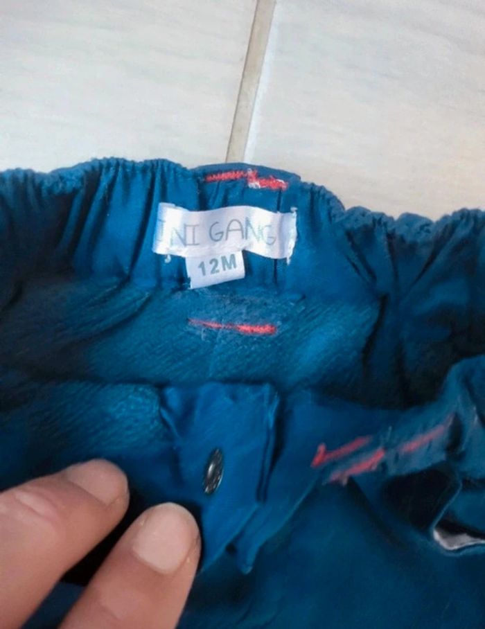 Pantalon chaud polaire intérieur mini gang garcon 12mois - photo numéro 3