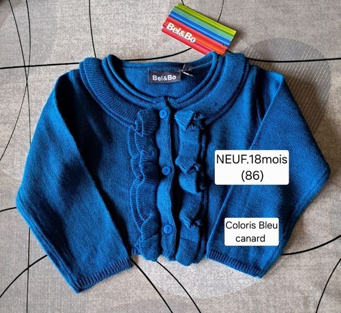 Ensemble NEUF pour fille robe 1 an et gilet 18 mois - photo numéro 3