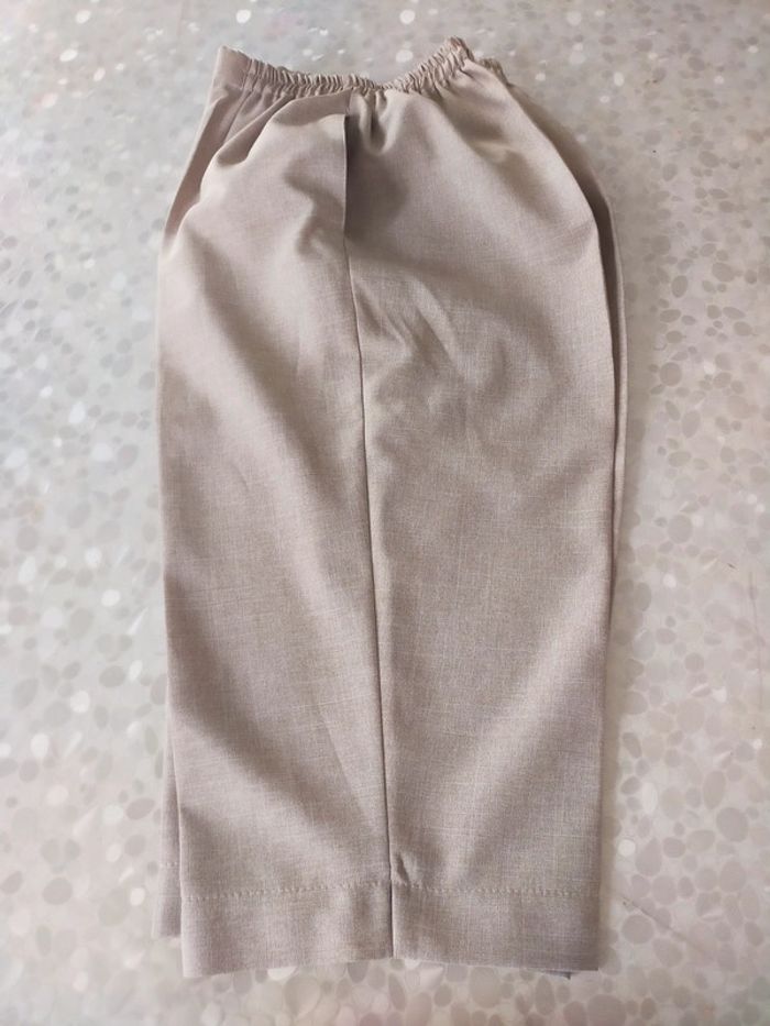 Pantacourt femme taille 46/48 beige. - photo numéro 6