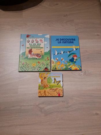 Lot 3 livres enfants animaux nature