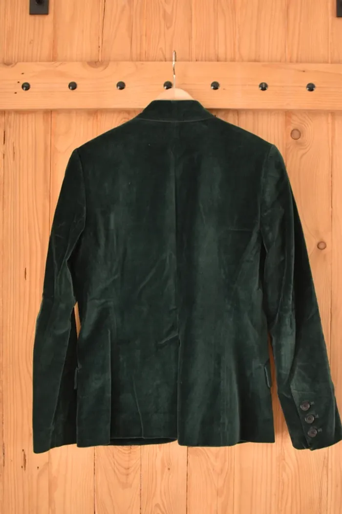 Veste en velours vert - Comptoir des Cotonniers - Taille 36 - Bon état - photo numéro 4