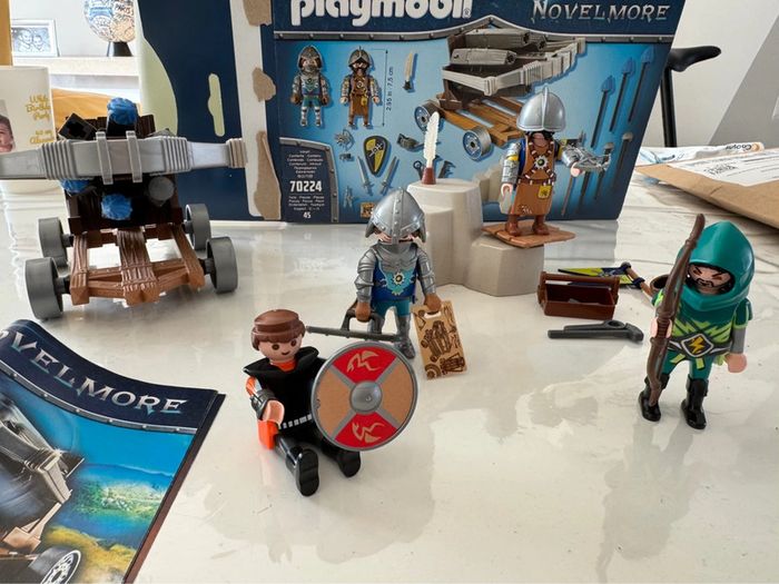 Chevaliers et catapulte Playmobil novelmore - photo numéro 3