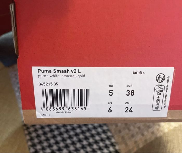 Baskets puma blanche taille 38 - photo numéro 5