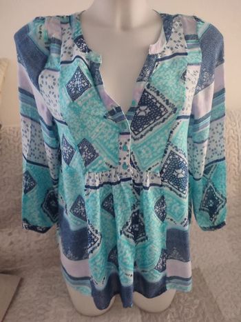 #kytieSfemme. Chemise blouse manches 3/4 taille S