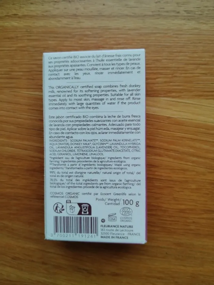 Savon au lait d'ânesse - 100g - photo numéro 2