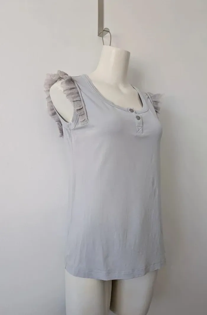 T-shirt d'été gris - Cop Copine - taille 2 - photo numéro 2