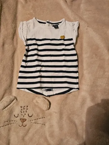 T-shirt rayé 1 mois